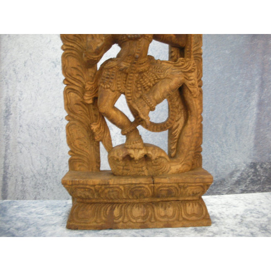 Shiva figur lavet af træ, 60x28.5 cm