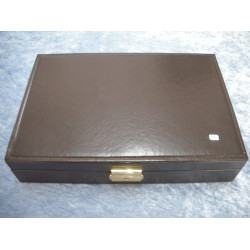 Jewelry box in artificial leather new, 6x30.5x21 cm