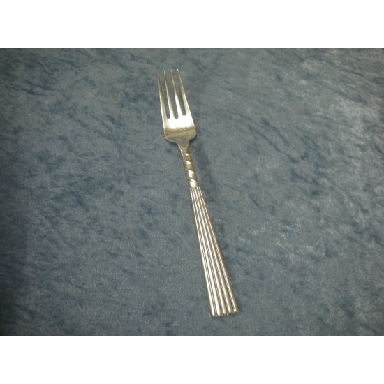 Plissé sølvplet, Middagsgaffel / Spisegaffel, 19.3 cm-2