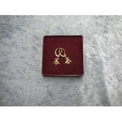 American duble Ear studs with bowling motif, 2.5 cm