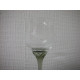 Bohemian glass, Wine glass clear / light gray / light purple, 19x7 cm, Jeiska