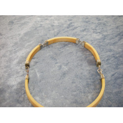 Ivory articulated necklace with silver, circumference 38 cm