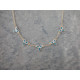 Sterling silver Necklace with turquoise, 44 cm and 1 cm, Pandora