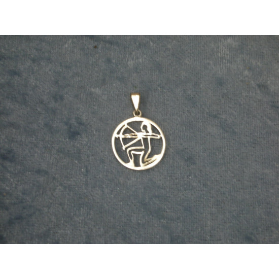 Sterling silver Pendant zodiac sign Sagittarius, 2 cm