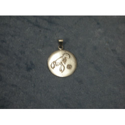 Sterling silver Pendant zodiac sign Cancer, 2.4 cm