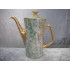 Coffeepot green with gold, 23 cm