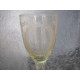 Glass pokal with pattern and initials FH, 23x9 cm