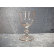 Antique Wine glass with button on the stem, 10.2x6 cm