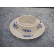 Blue Flower braided, Butter Pot / Bowl without lid no 8075, 4.5x14 cm, Royal Copenhagen