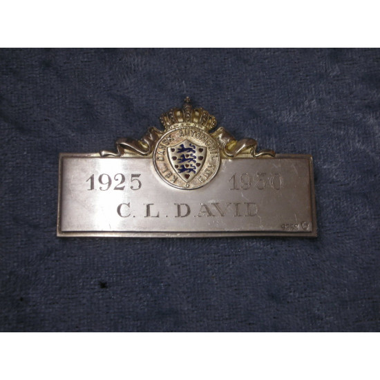 Emblem Royal Danish Automobile Club, 3.4x5.8 cm