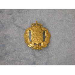 Emblem Hærmærke med 3 løver messing, 4x3.3 cm