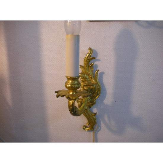 Væglampe / Væglampet i messing, 34 cm med pære
