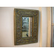 Mirror in Brass-coated wooden frame, 32.5x23.5 cm