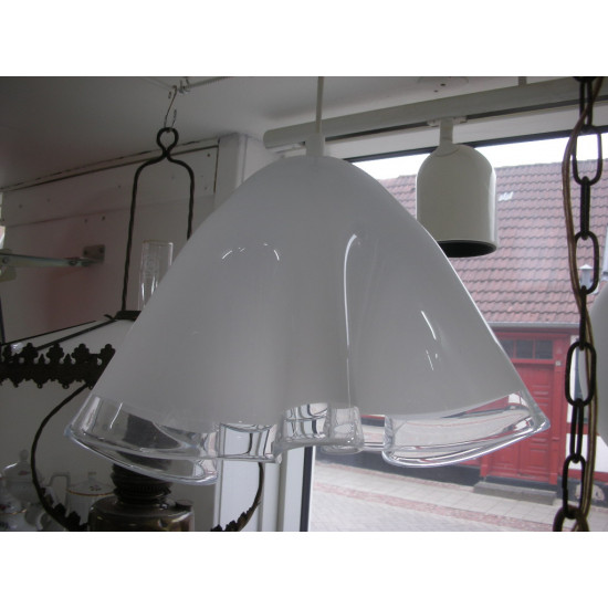 White Laguna pendant lamp / ceiling lamp, 25x35 cm, Holmegaard