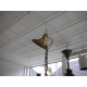 Messing loftlampe / hængelampe, ca. 78x34 cm