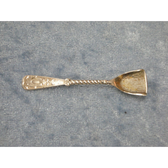 Saltske / Saltskovl i sølvplet, 6.1 cm