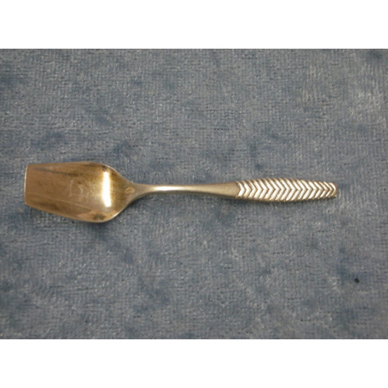 Saltske / Saltskovl i sølvplet, 6.7 cm