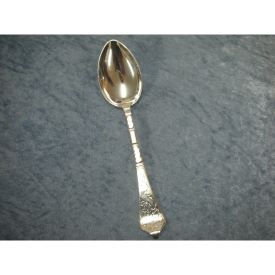 Antique Rococo silver plated, Dinner spoon / Soup spoon, 20.2 cm-1