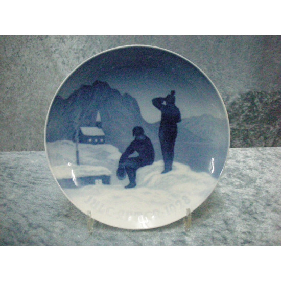 Christmas plate, 1928, 18 cm, Factory first, Bing & Grondahl