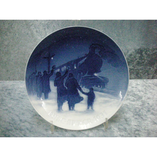 Christmas plate, 1931, 18 cm, Factory first, Bing & Grondahl