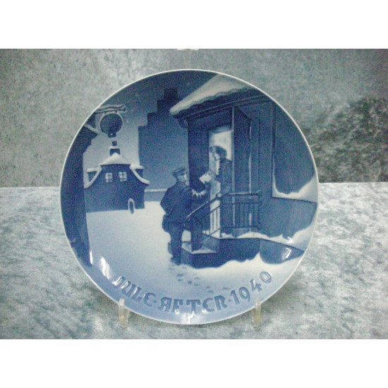Christmas plate, 1940, 18 cm, Factory first, Bing & Grondahl