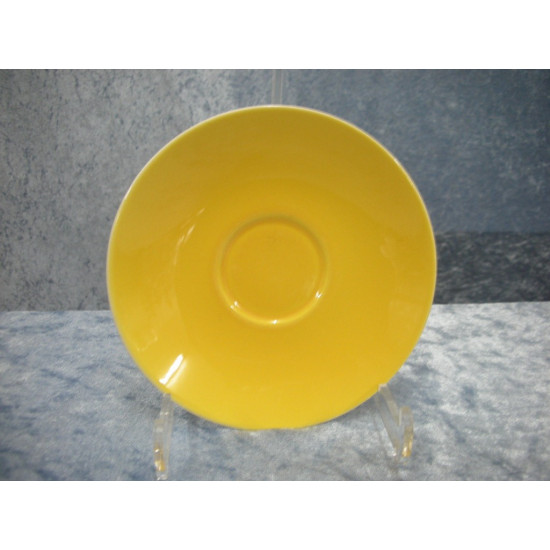 Confetti fajance, Underkop til kaffekop gul, 13.8 cm