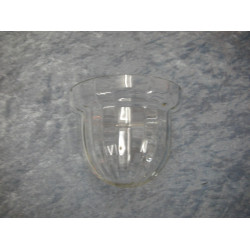 Glas indsats med riller, 7.5x9 cm (7 cm)
