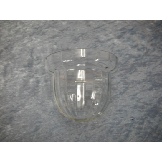 Glass insert with grooves, 7.5x9 cm (7 cm)