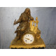 Gilded French Fireplace clock / Console clock, 55x39x23 cm