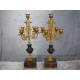 2 Brass Candlesticks for 5 candles, 40x15x15 cm