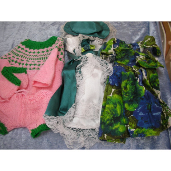 3 sets of doll clothes