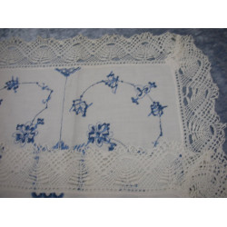 Blue Fluted Handmade Table Runner, 150x43 cm