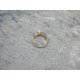 14 carat White Gold Ring with pearl, size 58 / 18.5 mm
