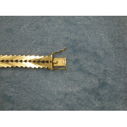 14 carat Geneva Bracelet with safety clasp, 19 cm / 7 mm