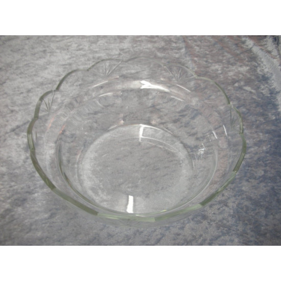 Glass insert with wavy edge, 8.5x21.5 cm (17.5 cm)