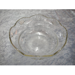 Glas indsats med bølget kant, 8.7x21.5 cm (16.5 cm)