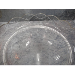 Glas indsats med bølget kant, 13.5x27.5 cm (21 cm)