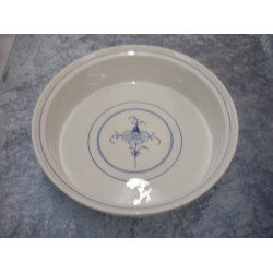 Blue fluted plain, Flat bowl large, 7.3x26.8 cm, Germany
