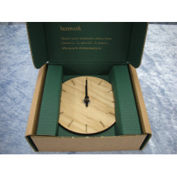 Hemverk Clock in light oak New, 12 cm