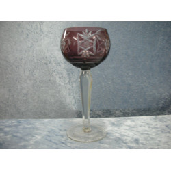 Bohemian glass, Wine glass bordeaux, 18 cm