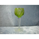 Bohemian glass, Schnapps / Port wine light green, 12 cm