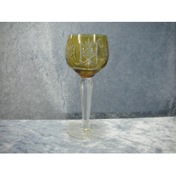 Bohemian glass, Schnapps / Port wine light brown, 12 cm