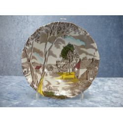 Sunday Morning, Porridge Plate, 5x16.5 cm, W.H. Grindley Tunstall England