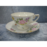 Saxon Flower, Tea cup set, 9.5x6.2 cm, Rosenthal