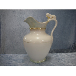 Lion jug / Chocolate jug white with green, 26.5 cm, C T Altwasser Germany