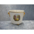 Flowerpot with motif and gold on 3 legs, 7.5x8 cm