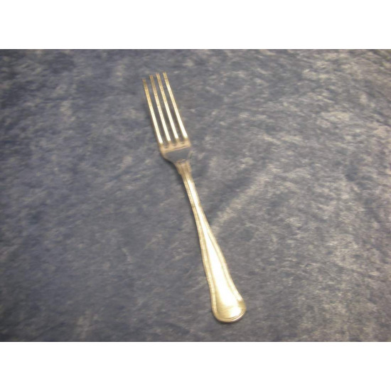 Double ribbed sølvplet, Middagsgaffel / Dining fork, 20 cm, Absa-3