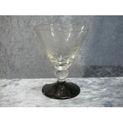 Lis glas sort, Portvin, 8.5x6.5 cm, Kastrup