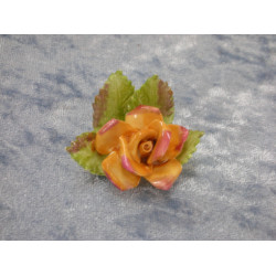 Landsbyrose / Old Country Roses, Bordkortholder gul, 3x3x4 cm, RA