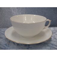 White half lace with gold / Tradition, Teacup set no 1275/656, 5.5x10.5 cm, Factory first, RC-3